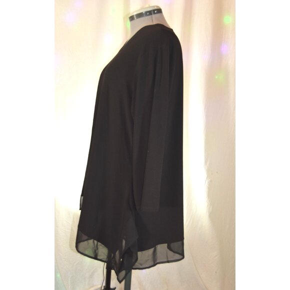 Cato Solid Black Top size 18/20W - Picture 2 of 4